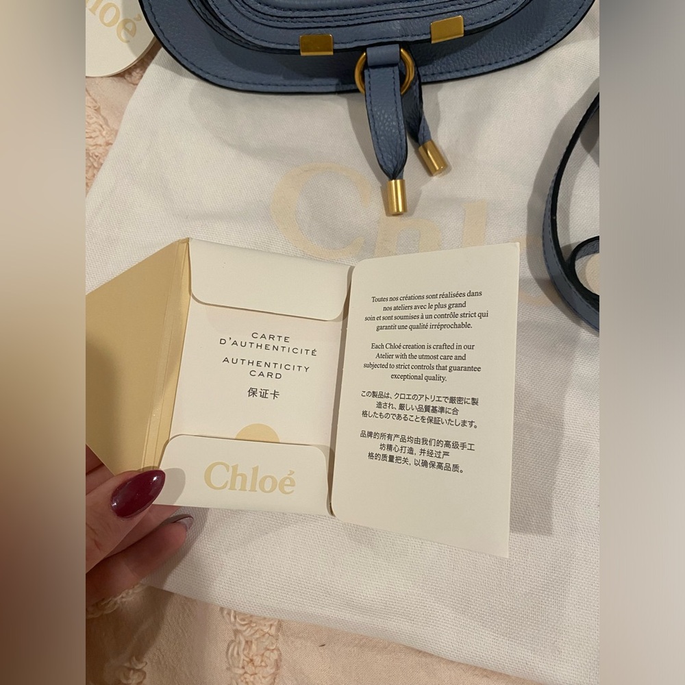 Chloé Marcie Mini in Light Blue - Picture 5 of 16